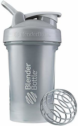 Picture of BlenderBottle Classic V2 Shaker Bottle Perfect for Protein Shakes and Pre Workout, 20-Ounce, Pebble Grey