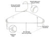 Picture of Sharpty Plastic Hangers Clothing Hangers Ideal for Everyday Standard Use (White, 20 Pack)