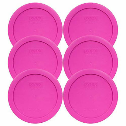 Picture of Pyrex 7201-PC Round 4 Cup Storage Lid for Glass Bowls (6, Pink)