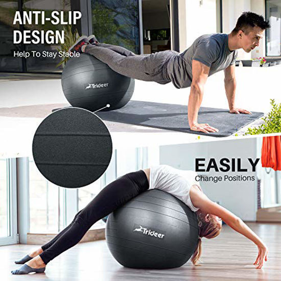 GetUSCart- Trideer Exercise Ball (45-85cm) Extra Thick Yoga Ball Chair ...