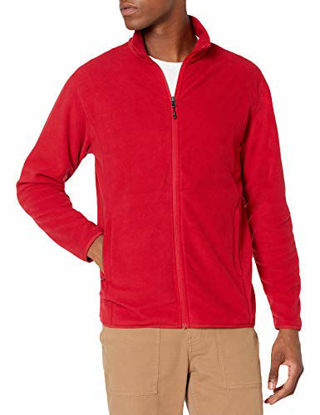 Picture of Amazon Essentials Men's Full-Zip Polar Fleece Jacket, Classic Red, X-Large