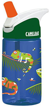 Picture of CamelBak Eddy 0.4-Liter Kids Water Bottle - - CamelBak Kids Big Bite Valve - Spill Proof- - Water Bottle For Kids - BPA-Free Water Bottle - 12 Ounces, Iguanas, Bottle Only