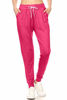 Picture of Leggings Depot JGA128-FUCHSIA-S Solid Jogger Track Pants w/Pockets, Small