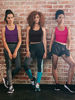 Picture of 4 Pieces Basic Crop Tank Tops Sleeveless Racerback Crop Sport Cotton Top for Women (Black, White, Rose Red, Purple, Large)