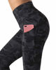 Picture of Dragon Fit High Waist Yoga Leggings with 3 Pockets,Tummy Control Workout Running 4 Way Stretch Yoga Pants (Large, Black&Grey Camo)