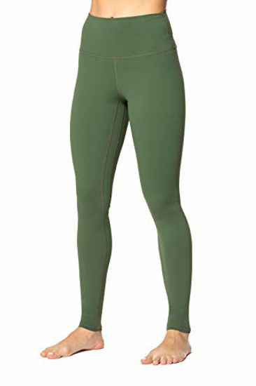 Picture of Sunzel Workout Leggings for Women, Squat Proof High Waisted Yoga Pants 4 Way Stretch, Buttery Soft Olive Green