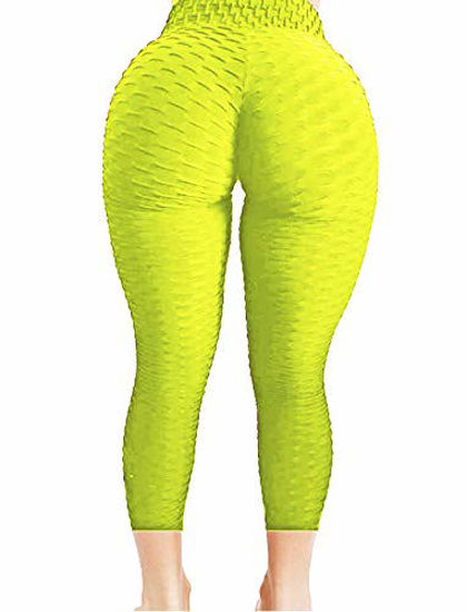 GetUSCart- SEASUM Women's Brazilian Capris Pants High Waist Tummy Control  Slimming Booty Leggings Workout Running Butt Lift Tights M