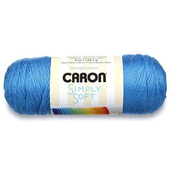 Picture of Caron Simply Soft Party Solids Yarn, Gauge 4 Medium Worsted, - 6 oz - Cobalt Blue