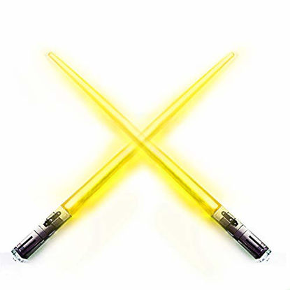 Picture of Chop Sabers Light Up LightSaber Chopsticks, 1 Pair, Yellow