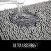 Picture of Gorilla Grip Original Luxury Chenille Bathroom Rug Mat, 24x17, Extra Soft and Absorbent Shaggy Rugs, Machine Wash Dry, Perfect Plush Carpet Mats for Tub, Shower, and Bath Room, White