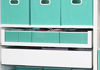 Picture of Simple Houseware Closet Underwear Organizer Drawer Divider 4 Set, Turquoise