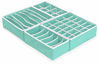 Picture of Simple Houseware Closet Underwear Organizer Drawer Divider 4 Set, Turquoise