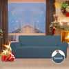 Picture of Easy-Going Stretch Sofa Slipcover 1-Piece Sofa Cover Furniture Protector Couch Soft with Elastic Bottom for Kids,Polyester Spandex Jacquard Fabric Small Checks(Sofa,Bluestone)