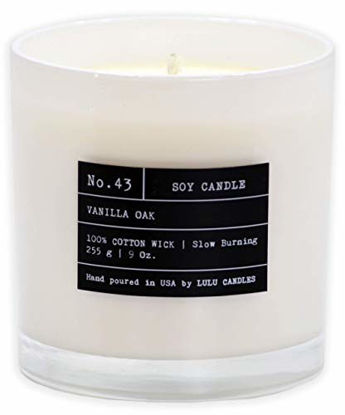 Picture of Lulu Candles | Vanilla Oak | Luxury Scented Soy Jar Candle | Hand Poured in The USA | Highly Scented & Long Lasting | 9 Oz. NO LID/NO Box