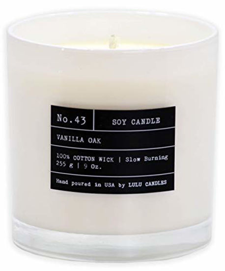 Picture of Lulu Candles | Vanilla Oak | Luxury Scented Soy Jar Candle | Hand Poured in The USA | Highly Scented & Long Lasting | 9 Oz. NO LID/NO Box
