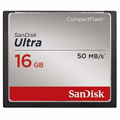 Picture of SanDisk Ultra 16GB CompactFlash Memory Card Speed Up To 50MB/s- SDCFHS-016G-G46