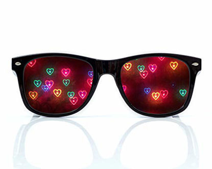 Picture of Heart Diffraction Glasses - See Hearts - For Raves, Music Festivals and More