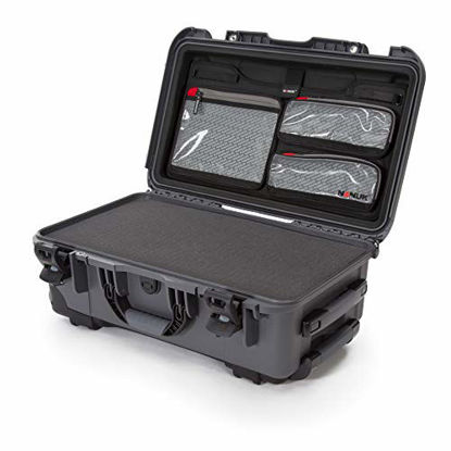Picture of Nanuk 935 Waterproof Carry-On Hard Case with Lid Organizer and Foam Insert w/ Wheels- Graphite