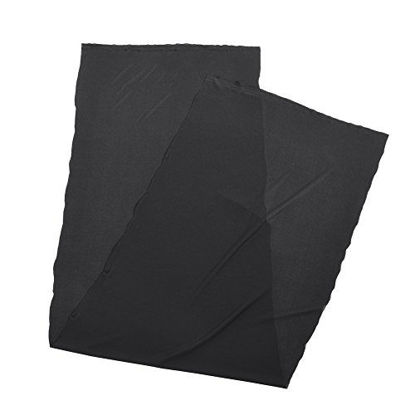 Picture of Zopsc 1.7mx0.5m Speaker Mesh Cloth Dustproof Speaker Cloth Stereo Grill Mesh Fabric Protective Cover for Large/Stage Speakers, KTV Boxes, etc(Black)
