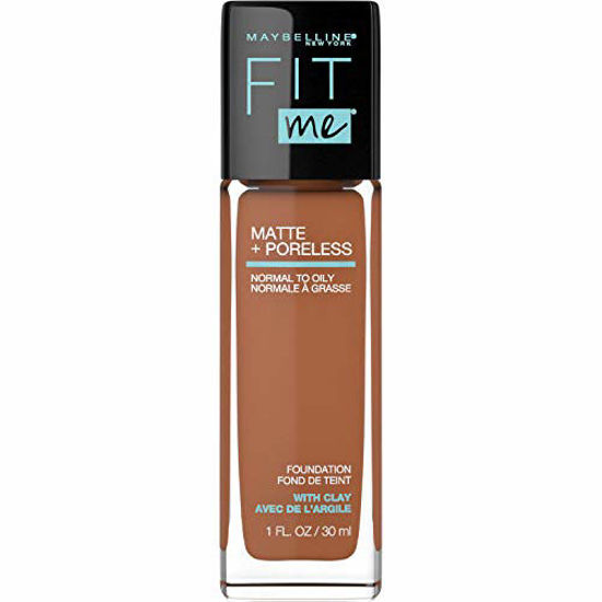 Picture of Maybelline Fit Me Matte + Poreless Liquid Foundation Makeup, Coconut, 1 fl. oz. Oil-Free Foundation