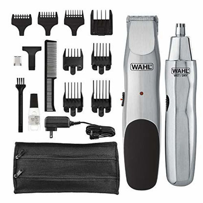 Picture of Wahl Groomsman Cord/Cordless Beard, Mustache Hair & Nose Hair Trimmer for Detailing & Grooming - Model 5623