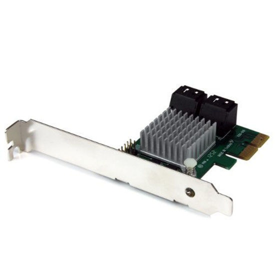 Picture of StarTech.com 4 Port PCI Express 2.0 SATA III 6Gbps RAID Controller Card with HyperDuo SSD Tiering - PCIe SATA 3 Controller Adapter (PEXSAT34RH)