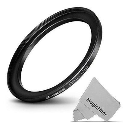 Picture of Altura Photo 58-67MM Step-Up Ring Adapter (58MM Lens to 67MM Filter or Accessory) + Premium MagicFiber Cleaning Cloth