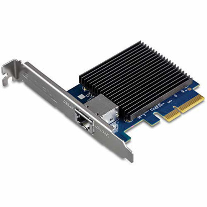 Picture of TRENDnet 10 Gigabit PCIe Network Adapter, TEG-10GECTX, Converts a PCIe Slot into a 10G Ethernet Port, Supports 802.1Q Vlan, Includes Standard & Low-Profile Brackets, Windows/Server, PCIe 2.0, PCIe 3.0