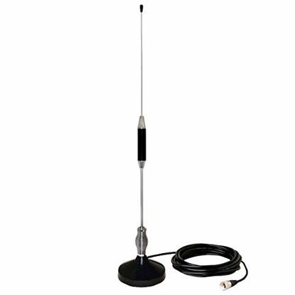 Picture of CB Antenna 28 inch for CB Radio 27 Mhz,Portable Indoor/Outdoor Antenna Full Kit with Heavy Duty Magnet Mount Mobile/Car Radio Antenna Compatible with President Midland Cobra Uniden Anytone by LUITON