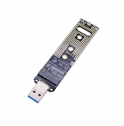 Picture of M.2 NVME USB 3.1 Adapter, M-Key M.2 NVME to USB Card Reader USB 3.1 Gen 2 Bridge Chip with 10 Gbps High Performance, Compatible with Samsung 950/960/970 Evo/Pro or Other M.2 SSDs with PCI-E Type
