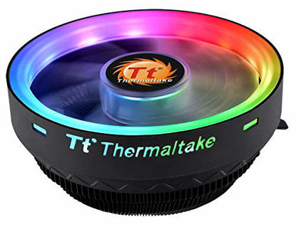 Picture of Thermaltake UX100 5V Motherboard ARGB Sync 16.8 Million Colors 15 Addressable LED Intel/AMD Universal Socket Hydraulic Bearing 65W CPU Cooler CL-P064-AL12SW-A