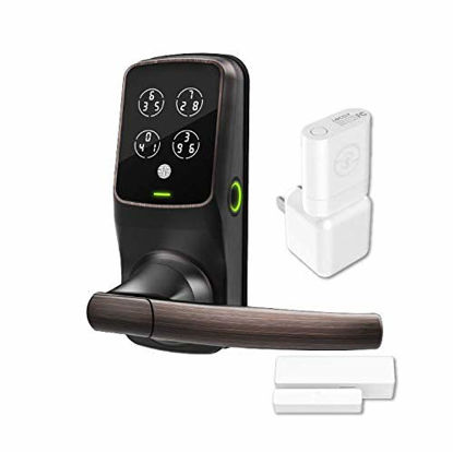Picture of Lockly Secure Pro - Latch Edition | Bluetooth Fingerprint WiFi Keyless Entry Smart Door Lock (PGD 628W) Secure Keypad | 3D Fingerprint Reader | iOS Android Compatible (Latch, Venetian Bronze)