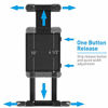 Picture of Macally Car Headrest Mount Holder for Apple iPad Pro/Air/Mini, Tablets, Nintendo Switch, iPhone, Smartphones 4.5" to 10" Wide with Dual Adjustable Positions and 360° Rotation (HRMOUNTPROB)