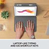 Picture of Logitech Combo Touch for iPad (7th and 8th Generation) Keyboard case with trackpad, Wireless Keyboard, and Smart Connector Technology - Graphite