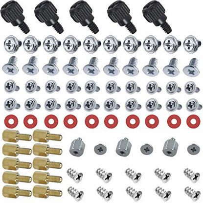 Picture of PC Computer Screws Standoffs Set Kit and M.2 Standoff and Screw for M.2 Drives for Computer Case SSD Motherboard Fan Power Graphics