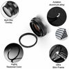 Picture of 55mm Star Filter 4 Pieces Starburst Lens Filter(4 Points,6 Points,8 Points,12 Points) with Centre Pinch Lens Cap for Canon Nikon Sony Olympus Pentax and Other DSLR Cameras + 4 Slot Filter Pouch