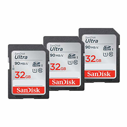 Picture of SanDisk 32GB (3-Pack) Ultra SDHC UHS-I Memory Card - SDSDUNR-032G-GN6IM