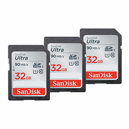 Picture of SanDisk 32GB (3-Pack) Ultra SDHC UHS-I Memory Card - SDSDUNR-032G-GN6IM