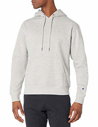 Picture of Champion Men's Powerblend Pullover Hoodie, Oxford Gray, Large
