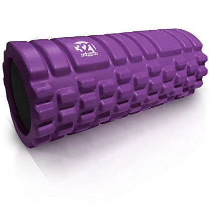 Picture of 321 STRONG Foam Roller - Medium Density Deep Tissue Massager for Muscle Massage and Myofascial Trigger Point Release, with 4K eBook - Lavender