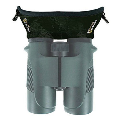 Picture of Slicker Bino Bandit - Blocks Glare, Improves Visual Acuity and Reduces Eye Fatigue. FITS All Binoculars. (Stealth Olive)