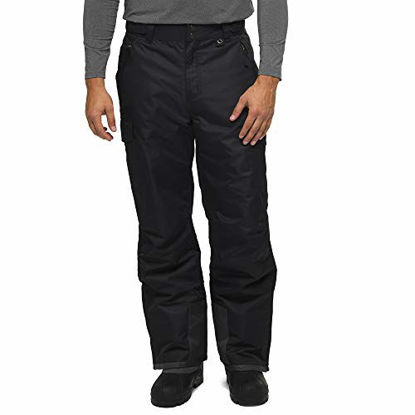 Picture of Arctix Men's Snow Sports Cargo Pants, Black/Charcoal, 4X-Large (52-54W 34L)