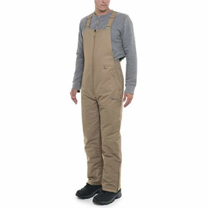 Picture of Arctix Men's Essential Insulated Bib Overalls, Khaki, Medium (32-34W 34L)