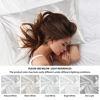 Picture of Bedsure Satin Pillowcase for Hair and Skin Silk Pillowcase 2 Pack - Queen Size (Pure White, 20x30 inches) Pillow Cases Set of 2 - Slip Cooling Satin Pillow Covers with Envelope Closure
