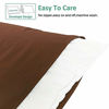 Picture of NTBAY King Pillowcases Set of 2, 100% Brushed Microfiber, Soft and Cozy, Wrinkle, Fade, Stain Resistant with Envelope Closure, 20"x 36", Brown