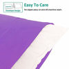 Picture of NTBAY King Pillowcases Set of 2, 100% Brushed Microfiber, Soft and Cozy, Wrinkle, Fade, Stain Resistant with Envelope Closure, 20"x 36", Purple