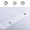 Picture of Plastic Shower Curtain, 54 x 72 Inches Clear EVA 8G Shower Curtain with Heavy Duty Clear Stones and Grommet Holes, Waterproof Thick Bathroom Plastic Shower Curtains