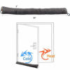 Picture of MAGZO Upgraded Bottom Door Draft Stopper 34inch, Under Door Snake Noise Blocker Easy Storage Saving Energy Gray Cold Air Stopper (Gray)