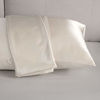 Picture of Bedsure Satin Pillowcase for Hair and Skin, 2-Pack - Standard Size (20x26 inches) Pillow Cases - Satin Pillow Covers with Envelope Closure, Beige