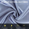 Picture of ZIMASILK 100% Mulberry Silk Pillowcase for Hair and Skin,with Hidden Zipper,Both Side 19 Momme Silk,600 Thread Count, 1pc (Queen 20''x30'', Gray Blue)